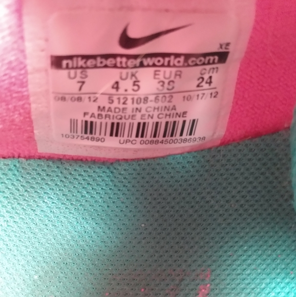 Nike Flex 2012 Run Shoes Women's sz 7 (512108-602) - Picture 10 of 10